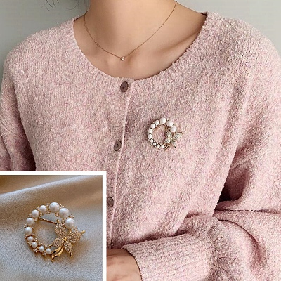 Alloy Brooch JEWB-D007-04G-1