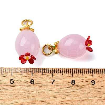 Handmade Lampwork Pendants LAMP-Z012-01G-01-1