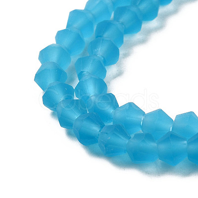 Imitate Austrian Crystal Frosted Glass Beads Strands LS-EGLA-A039-T4mm-MD19-1