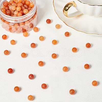 Natural Red Aventurine Beads G-OC0001-26-1