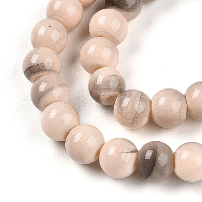 Baking Paint Glass Beads X1-DGLA-N013-8mm-06-1