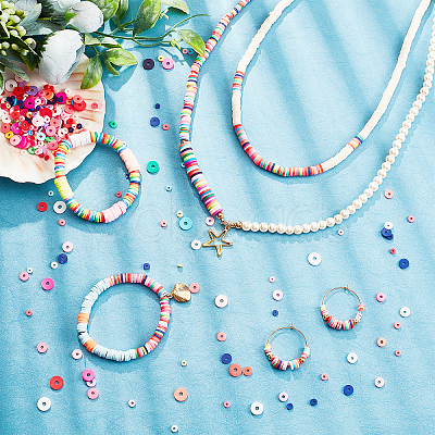 Handmade Polymer Clay Beads CLAY-FH0001-01C-M-1