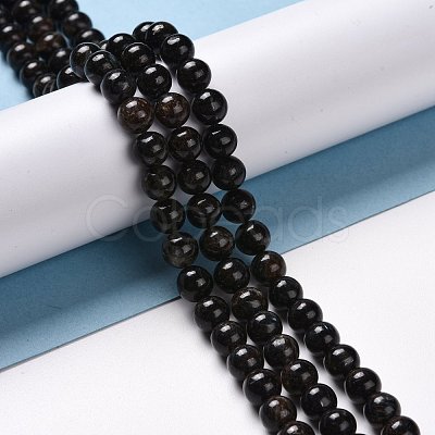 Natural Astrophyllite Beads Strands G-A202-01A-1