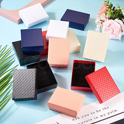 Rhombus Textured Cardboard Gift Storage Boxes CON-TAC0010-03A-05-1