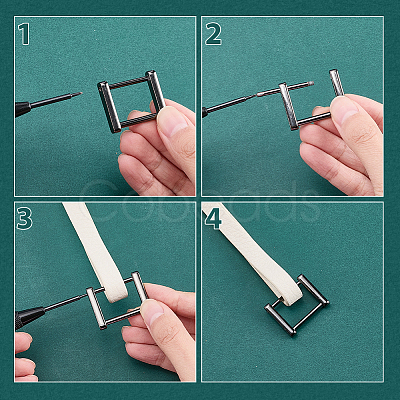 6Pcs 3 Colors Alloy Screw Shackle FIND-BM0001-64-1