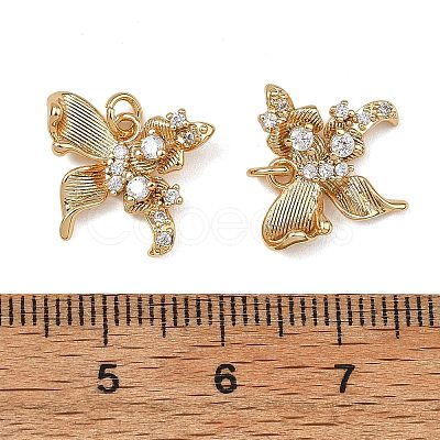 SHEGRACE Brass Pave Clear Cubic Zirconia Pendants XGRQ4D982-657G-1