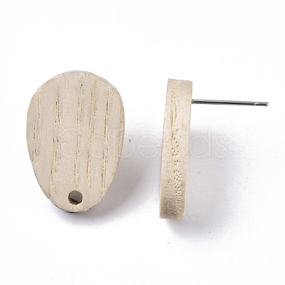 Cedarwood Stud Earring Findings X-MAK-N033-003-1