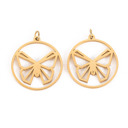 304 Stainless Steel Pendants STAS-S116-135G-1