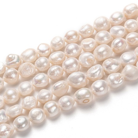 Natural Cultured Freshwater Pearl Beads Strands PEAR-L033-41B-01-1