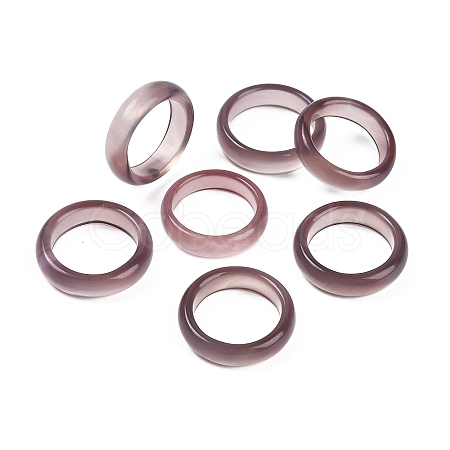 Dyed & Heated Natural Agate Finger Rings for Women RJEW-Z075-02L-1