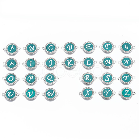 Alloy Enamel Links Connectors ENAM-T013-02-RS-1