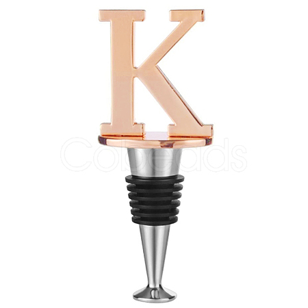 Alloy Letter K Wine Stoppers FIND-WH0076-36-01K-1