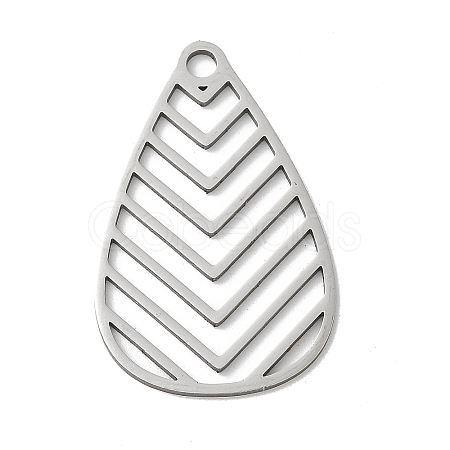 201 Stainless Steel Pendants STAS-S155-01P-07-1