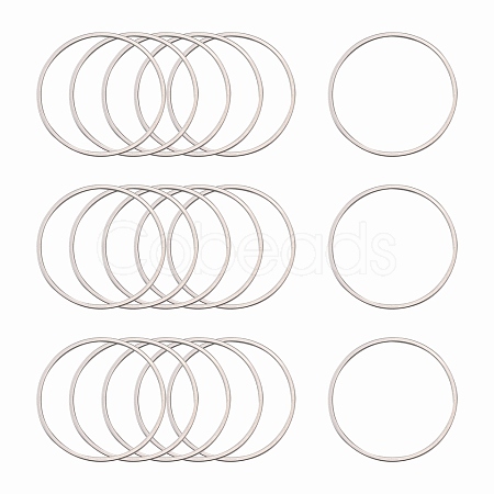 Tarnish Resistant 304 Stainless Steel Linking Ring STAS-T047-15B-1