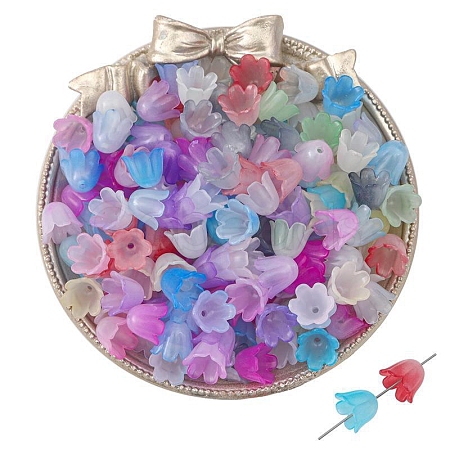 100Pcs Acrylic Bead Caps PW-WGF2E45-04-1