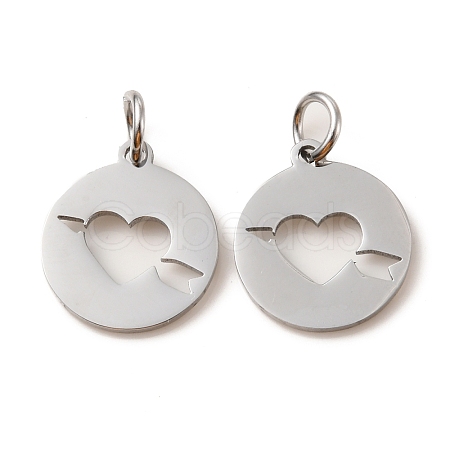 Non-Tarnish 304 Stainless Steel Charms STAS-D050-07P-01-1