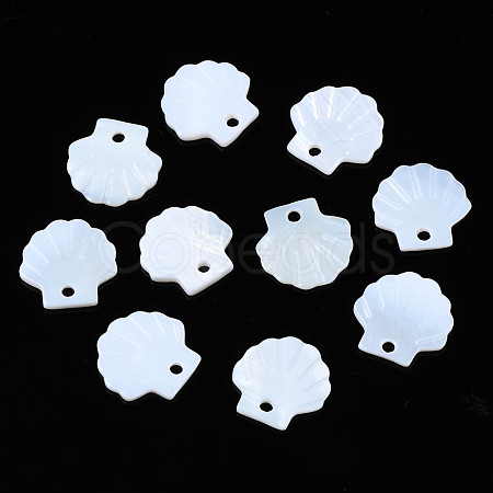Natural Freshwater Shell Pendants SHEL-S278-035-1