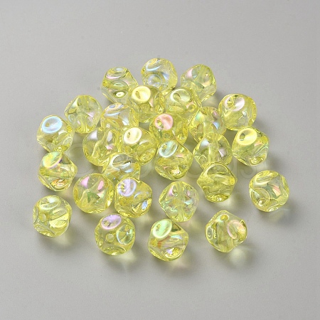 Plating Acrylic Beads LS-OACR-WH20006-01F-1