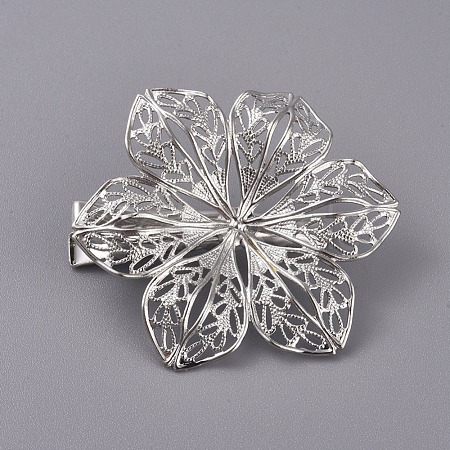 Hair Accessories Iron Alligator Hair Clip Findings IFIN-L035-03P-1