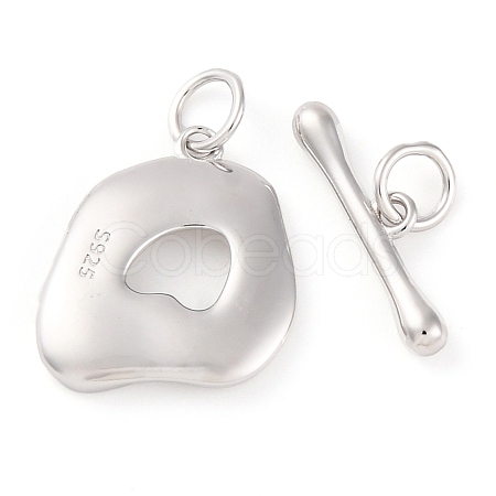 925 Sterling Silver Toggle Clasps STER-U005-08P-1