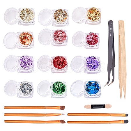Flake Foil Nail Art Glitter Powder MRMJ-OC0001-15-1