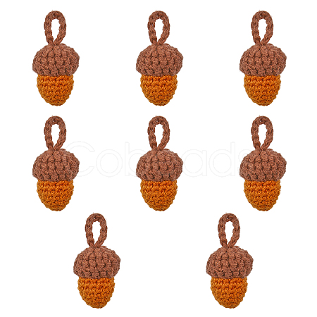 Crochet Woolen Yarn Acorns Pendant Decorations DIY-CA0005-51-1