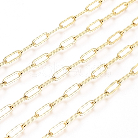 Brass Paperclip Chains CHC-G007-03G-1
