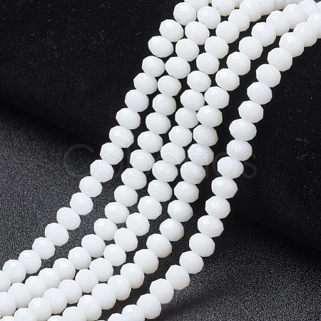 Opaque Solid Color Glass Beads Strands EGLA-A034-P6mm-D01-1