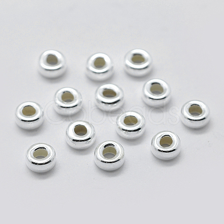 925 Sterling Silver Spacer Beads STER-K171-39S-01-1
