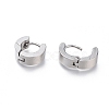 304 Stainless Steel Huggie Hoop Earrings EJEW-O087-09D-P-2