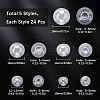 120Pcs 5 Styles Round Mechanized Blown Glass Globe Ball Bottles BLOW-SC0001-01-2