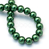 Baking Paint Pearlized Glass Pearl Round Bead Strands X-HY-Q003-10mm-71-4