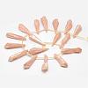Electroplated Natural Quartz Crystal Beads Strands G-G890-A-09-2