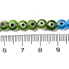 Chakra Theme Handmade Evil Eye Lampwork Beads Strands LAMP-G164-07A-4