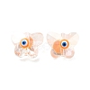 Evil Eye Glass Butterfly Beads G-P485-01B-2