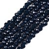 Opaque Solid Color Imitation Jade Glass Beads Strands EGLA-A044-P1mm-D16-1