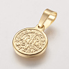 Ion Plating(IP) 304 Stainless Steel Pendants X-STAS-E117-02G-2
