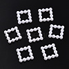 ABS Plastic Imitation Pearl Linking Rings OACR-T015-08-01-1