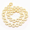 Electroplate Non-magnetic Synthetic Hematite Beads Strands G-L485-24-G-3