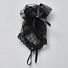 Polyester Stretch Short Fishing Net Gloves AJEW-WH0470-26-1