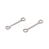 Non-Tarnish 304 Stainless Steel Connector Charms STAS-G291-03A-P-2