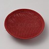 Imitation Hemp Round Fascinator Hat Base for Millinery AJEW-WH0472-45A-06-2