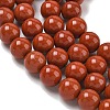 Grade A Natural Red Jasper Bead Strands X-G-P075-36-8mm-5