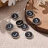 Platinum Plated Alloy Charms X-ENAM-S118-02J-P-5