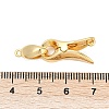 Brass Interlocking Clasps KK-U059-02G-3