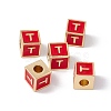 Rack Plating Brass Enamel Beads KK-B060-04G-03T-3