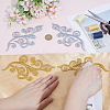 8 Pairs Ethnic Style Flower Pattern Computerized Embroidery Appliques PATC-GF0001-84C-3