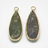 Natural Ocean Jasper Pendants G-Q494-55D-2