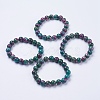 Synthetic Ruby in Zoisite Beaded Stretch Bracelets BJEW-I253-10mm-29-2