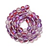 Electroplated Synthetic Moonstone Beads Strands G-F142-A02-M-4